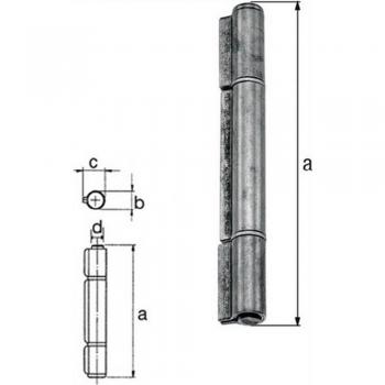 Banda de acero 100 x d.13,5 x 18,0 x d.8,5 mm