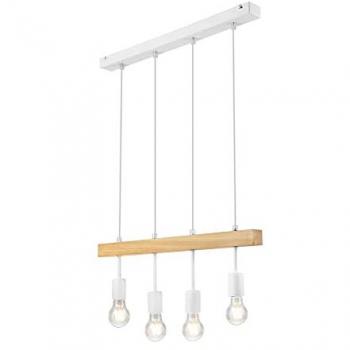 Orazio Industrial Spotlight Bar, 4x E27, White