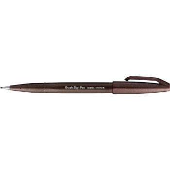 Pentel Brush Sign SES15C-E3X Donkerbruin Marker