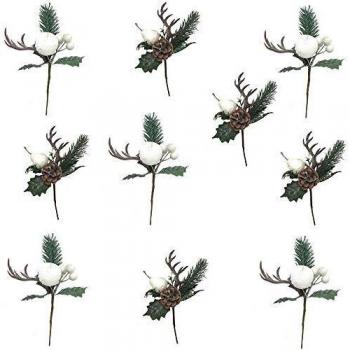 Vetrineinrete® Albero Festivo con Mela, Pera e Corna di Renna