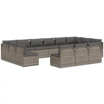 Serene Spaces 13-Piece Outdoor Lounge Set with Cushions