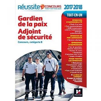 Gardien de la paix, Adjoint de sécurité : Concours, catégorie B