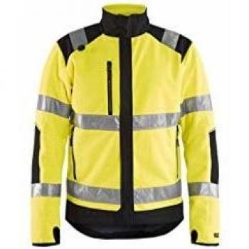 Veste coupe-vent Blaklader 48882524, polaire haute visibilité, jaune/noir, taille XL