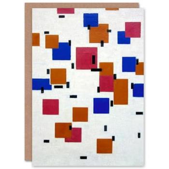 Mondrian Artery8 Composition Card – White A De Stijl