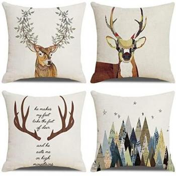 Invisible Zip Deer Pillow Cases