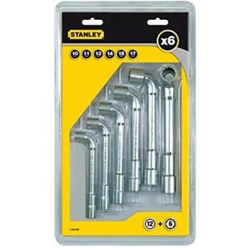 Stanley gebogene Sechskantschlüssel im 6-teiligen Set (Chrom-Vanadium Stahl)