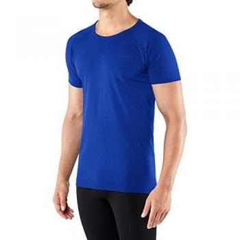 FALKE T-shirt à manches courtes Warm Comfort Fit Homme, Bleu (Cobalt 6712), L