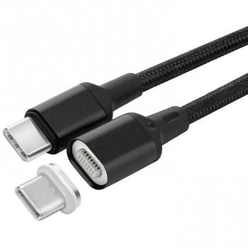 MagnetiCharge USB‑C 1 m Noir – QC 3.0 Ultra‑Rapide + Connexion Données