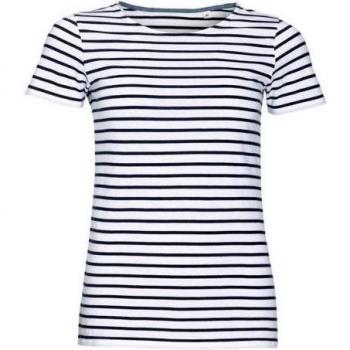 T-shirt donna Sols Miles XS bianco/blu scuro
