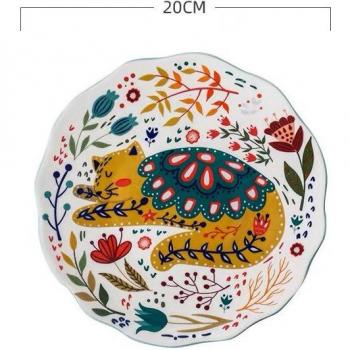 Charming Hand-Painted Cat Plate