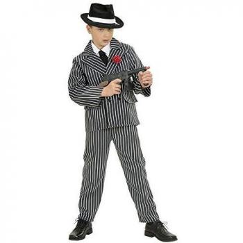 Vêtement déguisement garçon Tonio Junior le Gangster – 128-140 cm – WIDMANN