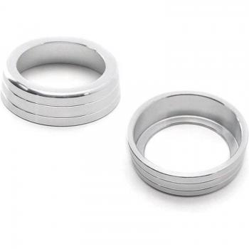 2Pcs Silver Air Conditioning Knob Covers for 10th Gen Honda Civic