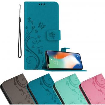 Coque de protection BLEU FLORAL pour Apple iPhone XS MAX