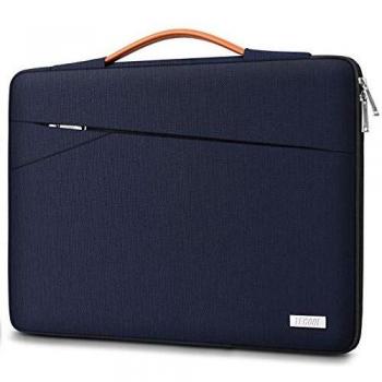 TECOOL 14 Zoll Laptop Tasche Hülle Tragetasche mit Griff für 14 Zoll Lenovo Thinkpad Ideapad HP Dell Acer Asus Notebook Chromebook Wasserdicht Notebooktasche Stoßfestes Sleeve, Dunkelblau