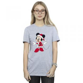 Disney Minnie & Mrs. Claus Boyfriend T-Shirt (Grey)