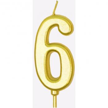 Gold Digital Anniversary Candle