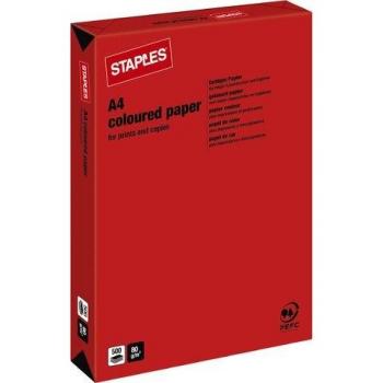 Kopierpapier A4 80g/m² intensiv rot
