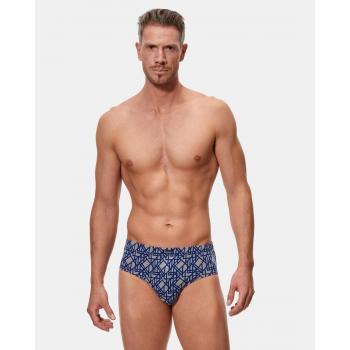 Slips Abanderado para hombre, paquete de tres, color azul