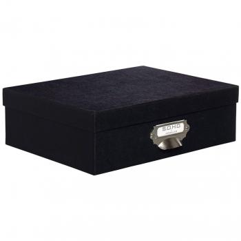 S.O.H.O. Aufbewahrungskartonage mit Einsteckschild schwarz