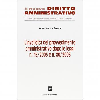 L' invalidità del provvedimento amministrativo dopo le Leggi n. 15/2005 e n. 80/2005