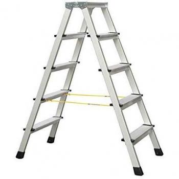Zarges Anodised Double Sided Step Ladder 5 Rungs