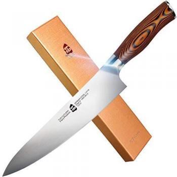 TUO Ergonomic Pakkawood Handle 8 Kitchen Knife (Fiery Phoenix)