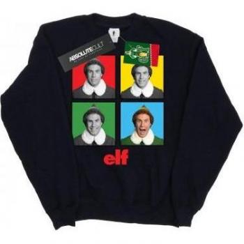 Five‑Year‑Old Elf Boy White Sweatshirt – Four Faces Design