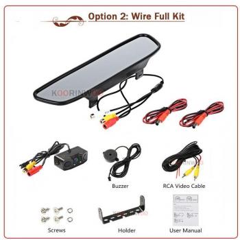 Koorinwoo Parktronic Wireless Monitor with Blind Spot Camera