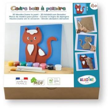 ALADINE 3D-Kunstwerk Katze zum Bemalen