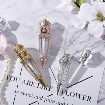 Contenedor de Brillo de Labios con Corona Rosa Oro
