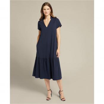 Elena Mirò: Vestido de Punto Elástico con Volante – Versatilidad Urbana