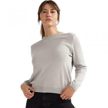 Alse Studio Premium Grey Crew Neck Long Sleeve Top