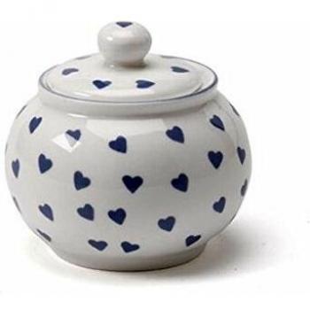 Blue Hearts Bone China Sugar Bowl by Nina Campbell