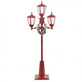 Déco Lumineuse Intérieur 3 Lanternes 215cm Rouge