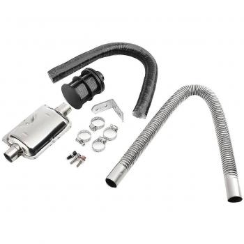 Tuyau d'échappement noir 25 mm pour Eberspacher