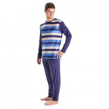 Blue Munich Velvet Nights – Men’s Round Neck, Long Sleeve, Size L