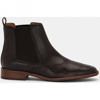 Botas LOTTUSSE de mujer en color marrón profundo, piel natural
