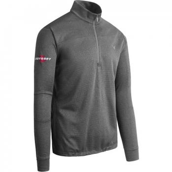 Callaway Odyssey Waffle 1/4 Zip Fleece Castlerock Heather M