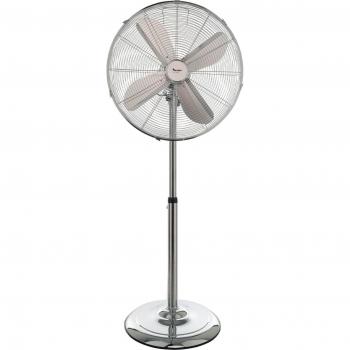 Ventilatore a Piantana 60W, Colonna Regolabile in Acciaio Silver – Variante Casa Jordan V309
