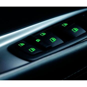 Sticker lumineux pour boutons de porte de voiture Mitsubishi