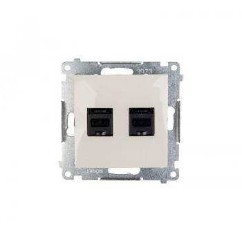 Cable di Rete Cat6 2xRJ45 Simon54 con Copertura Cremona D62.01/41