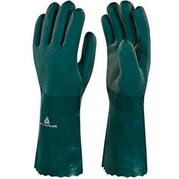 Guantoni Verde 35 cm in PVC/Cotone