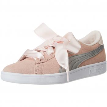 PUMA Smash v2 Ribbon Sneakers für Mädchen, Größe 39