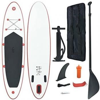 Red and White Inflatable SUP Board Package
