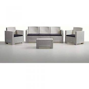 Bica 9028 Alabama 3 Salotti in Bianco – Set Completo