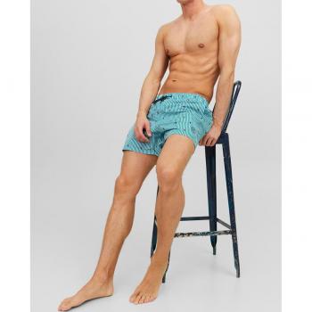Herren Badehose Mini Stripe von Jack & Jones Grün