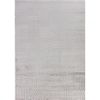 Tapis Moderne Olan Argenté 3D 160x230