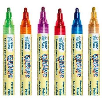 Baker Ross Glitter Porcelain & Deco Paint Pens