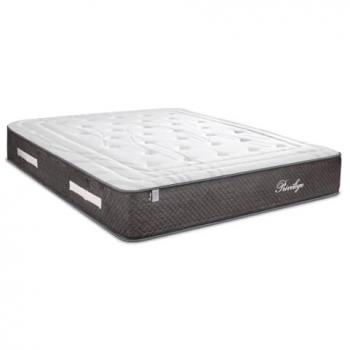 Ensemble Lit Bellecour 140x190 cm – Matelas à Ressorts Fermes + Couvre‑Matelas Anti‑Punaise – Deux places – Blanc