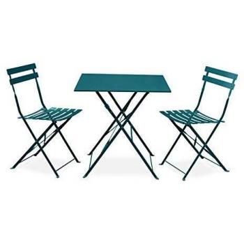 Set da giardino Emilia con tavolo quadrato e sedie